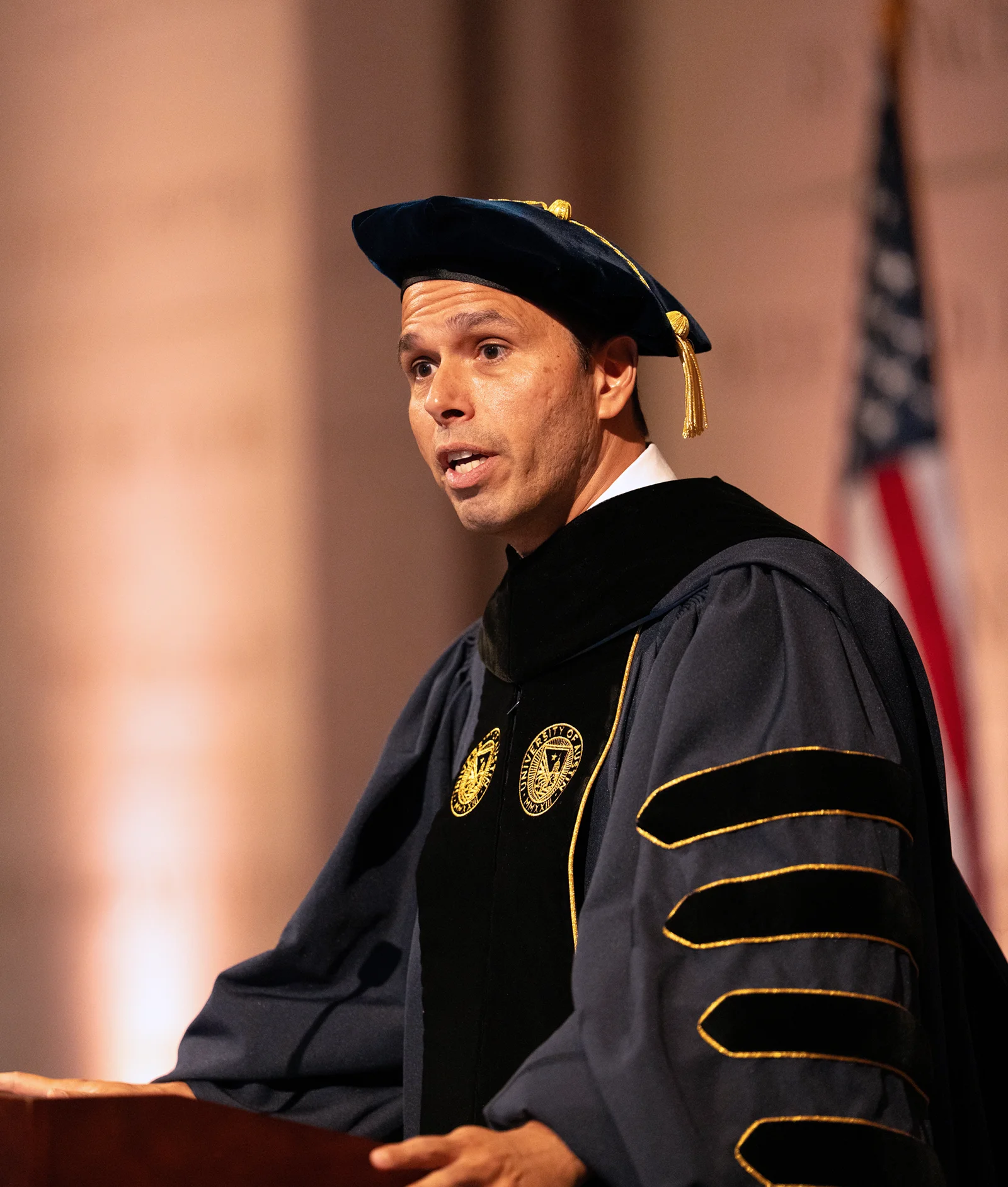Carlos Carvalho speaks at Convocation 2025