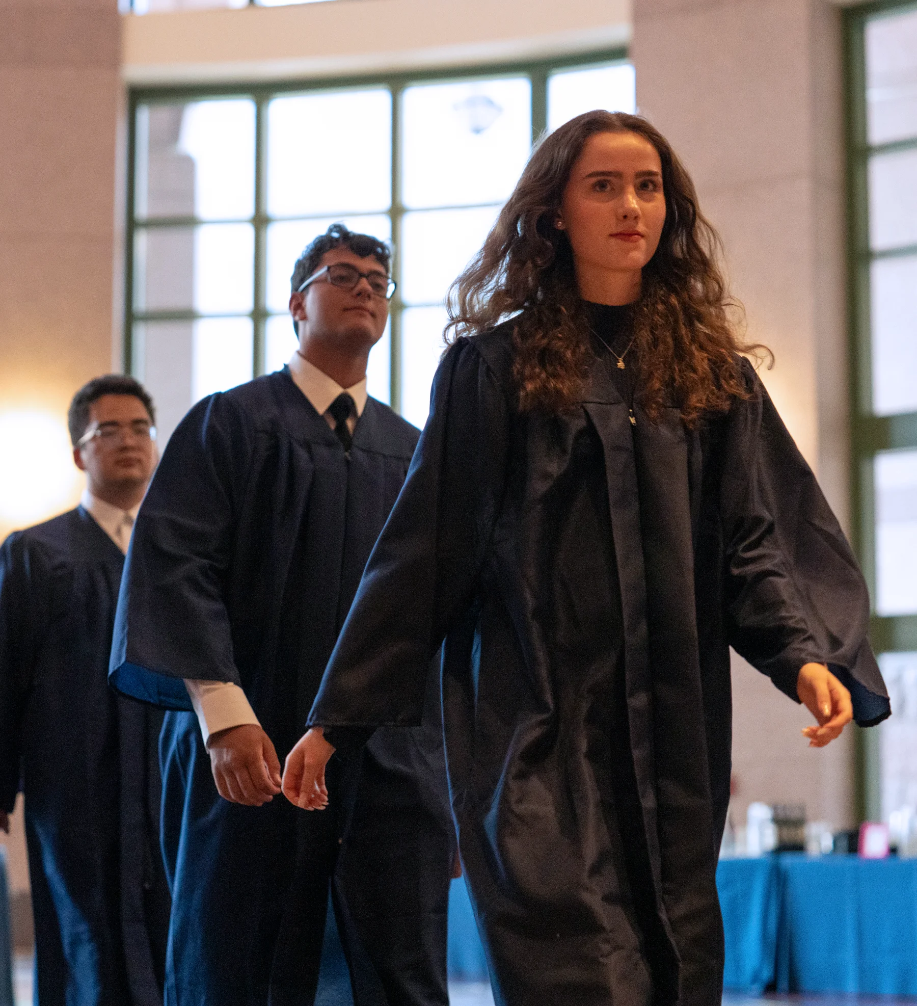 Students processing at convocation